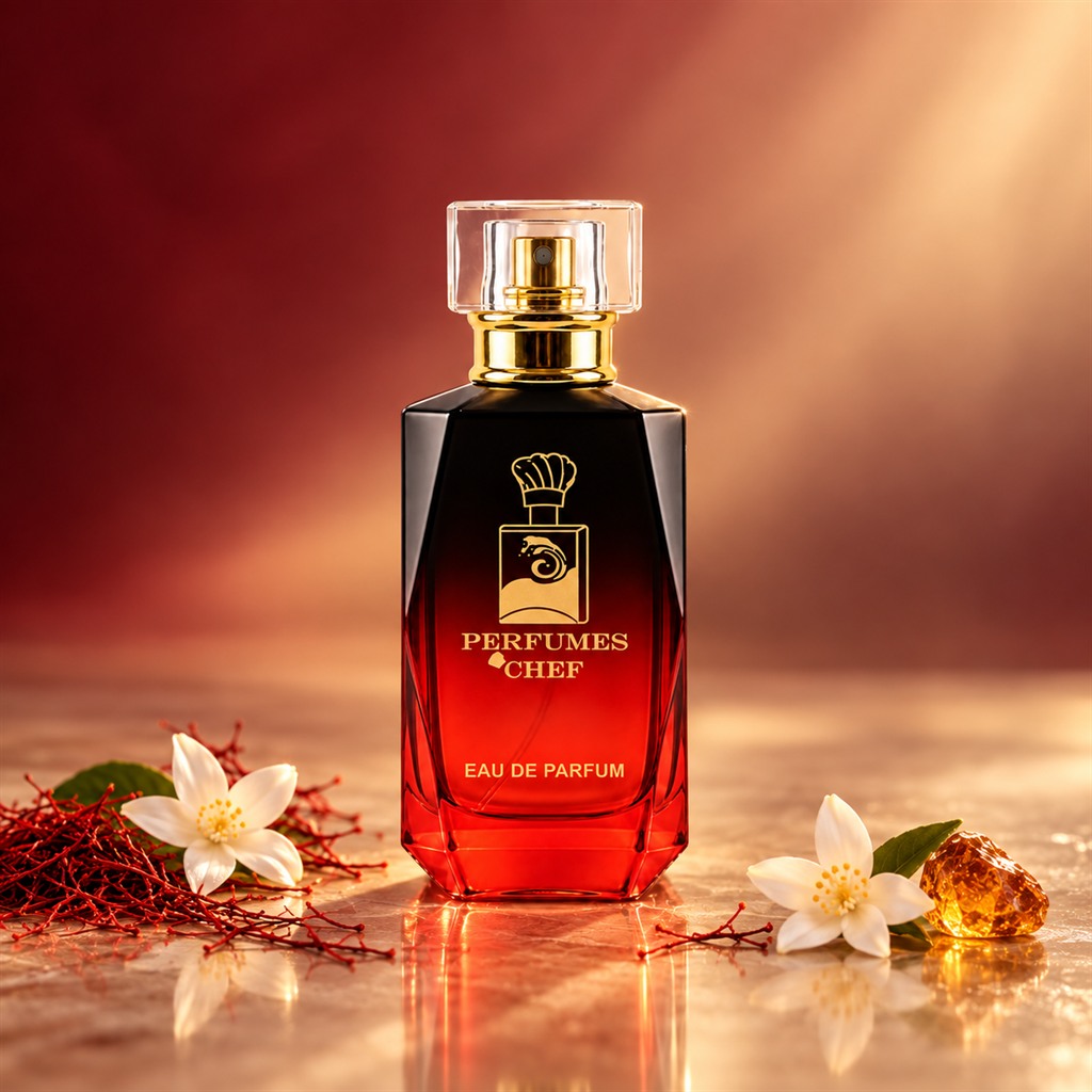 PERFUMES CHEF bottle with saffron and jasmine