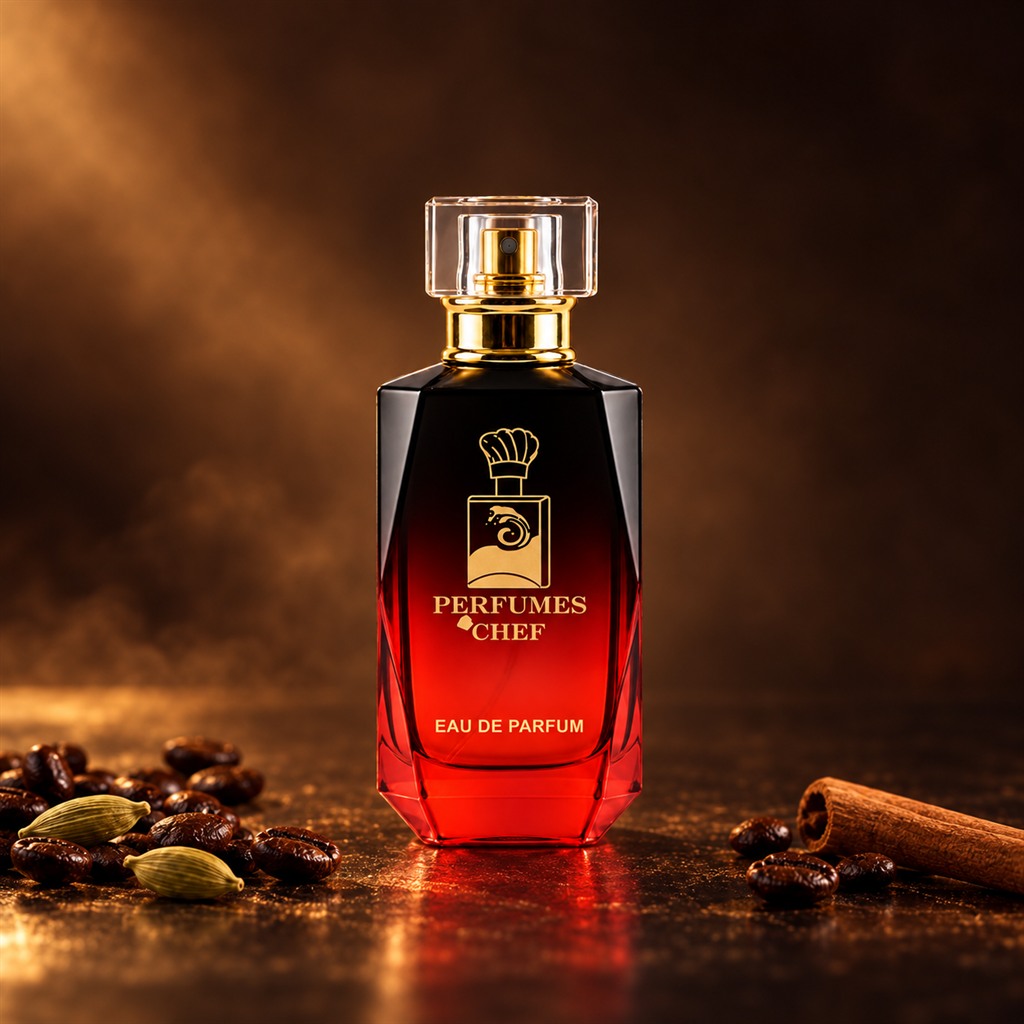 PERFUMES CHEF bottle with coffee, cardamom and cinnamon