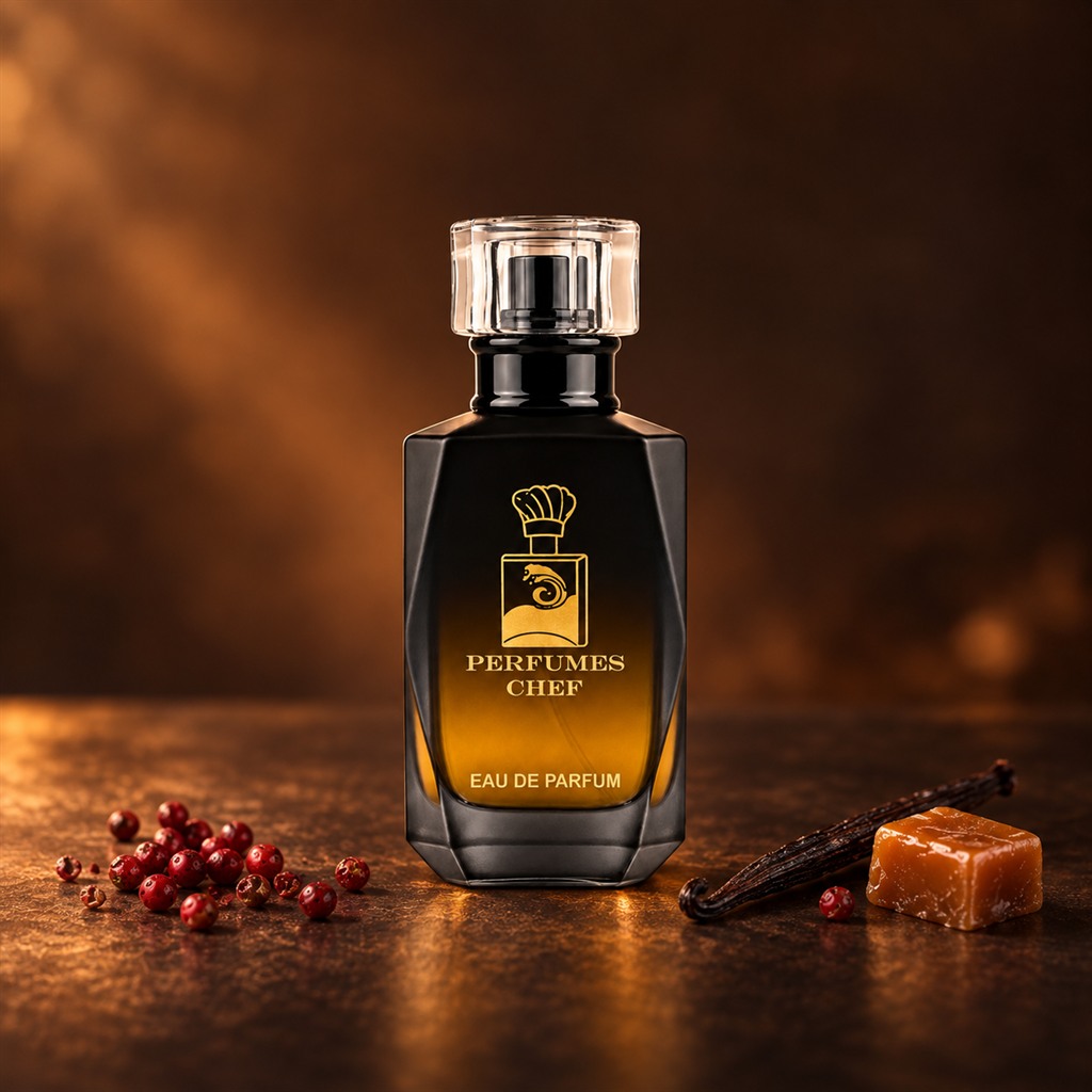 PERFUMES CHEF bottle with pink pepper and toffee